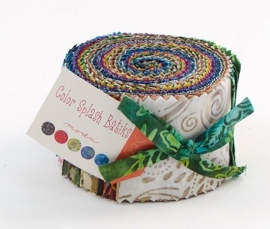 Color splash Batiks jellyroll