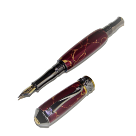 D. Broadwell nouveau sceptre 24Kt gold-wine red