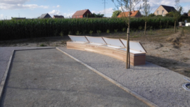 Tuinbank in ceder