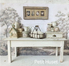 Brocante Plateau met Lade