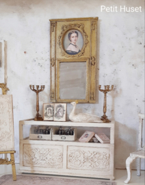 Fraaie Brocante Vitrine Tafel.