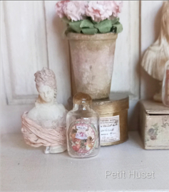 Oud Glazen Flesje Eau de Toilette