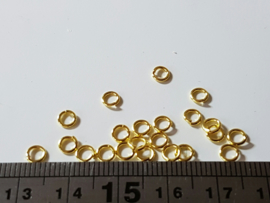 Ornamentje 34- Ringetjes Goud - Per 10