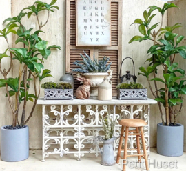 Jardiniere in "Zink Look"
