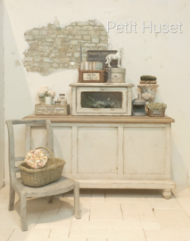 Brocante Vitrinekastje