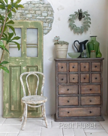 Brocante Zachtgroene Krans