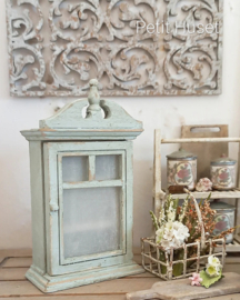 Klein Brocante Kastje met Matglas
