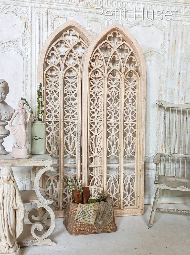 Groot Brocante Kerkraam voor Decoratie