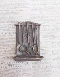 Oud Brocante Keukengerei Rek