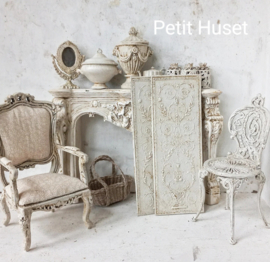 Dun Brocante Tableau met Reliëf