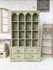 Brocante Vakkenkast met Lade,s