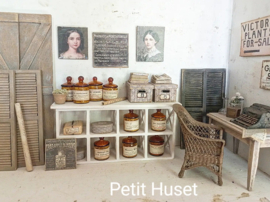 Brocante Apothekers Pot met Losse Deksel