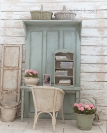 Oude Emmer met Geraniums