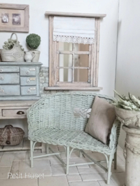 Brocante "Rieten" Bankje