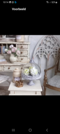 Brocante Etagere met echt Glas