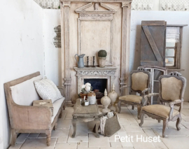 Zeer Brocante Victoriaans Stoeltje