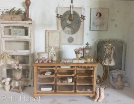 Antieke Fournituren Display Toonbank