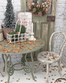 Brocante Vuil Groene Tuintafel