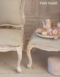 Brocante Stoeltje plus Voetenbankje