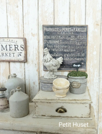 Brocante Plateau met Lade