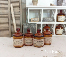 Brocante Apothekers Pot met Losse Deksel