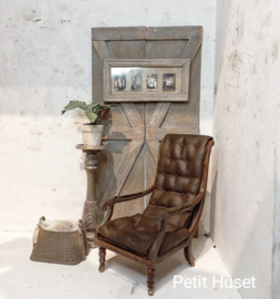 Brocante "Lederen" Fauteuil