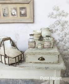Brocante Plateau met Lade