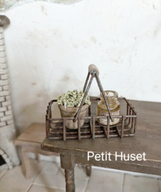 Brocante Metalen Mandje
