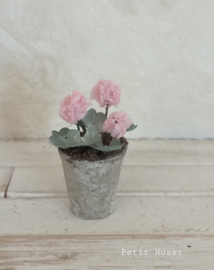 Handgemaakte Geranium in Pot