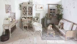 Brocante Engelse Boekenkast/ Schrijftafeltje