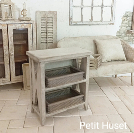 Brocante Open Kastje met 2 Manden.
