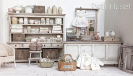 Zeer Brocante Open Buffet/Winkel Kast