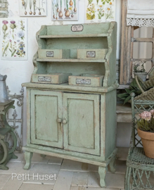 Brocante Kast met Opzet en 4 Bakken