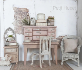 Brocante Oudroze Ladenkastje