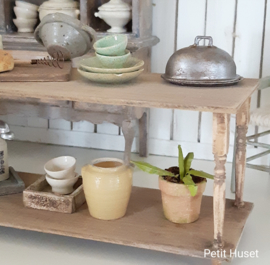 Brocante Dubbele Sidetable / Keukeneiland