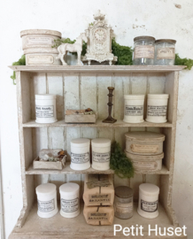 Brocante Pot met Losse Deksel en Etiket