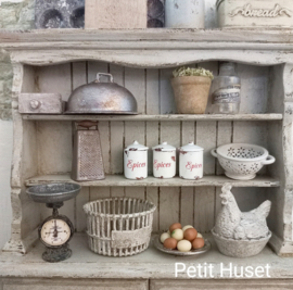 Oud Emaille Spices Blikje met losse deksel