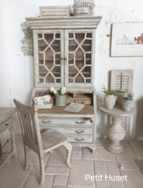 Brocante Engelse Boekenkast/ Schrijftafeltje
