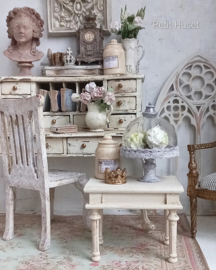 Brocante Etagere met echt Glas