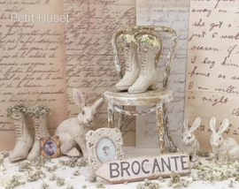 Oude Victoriaanse Laarsjes met Bloemen