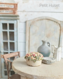 Oude Pan Met Bloemen