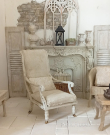 Zeer Brocante Bibliotheek Stoel