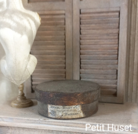 Lage Brocante Houten Hoedendoos