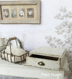 Brocante Plateau met Lade