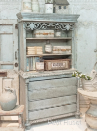 Zeer Brocante Boekenkast/ Ladenkast