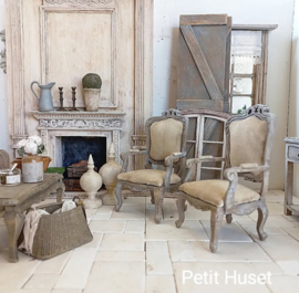 Zeer Brocante Victoriaans Stoeltje