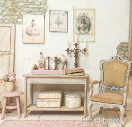 Brocante Oudroze Dienblad