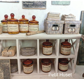 Brocante Apothekers Pot met Losse Deksel