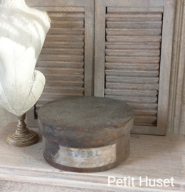 Lage Brocante Houten Hoedendoos