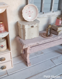 Brocante Oud Roze Bankje